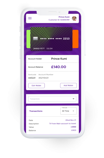 Vox Money App mockup