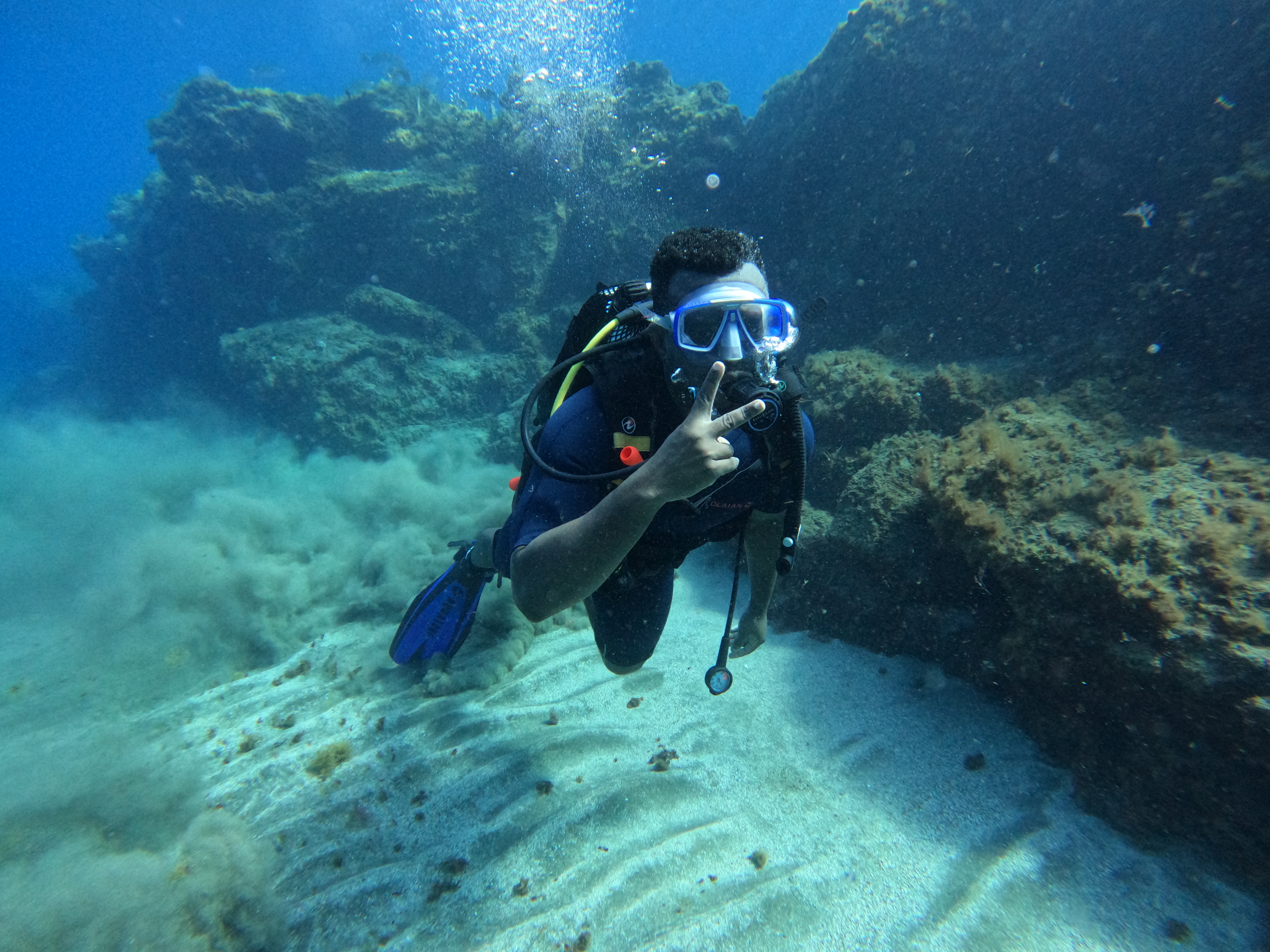 Diving without knowing how to swim.